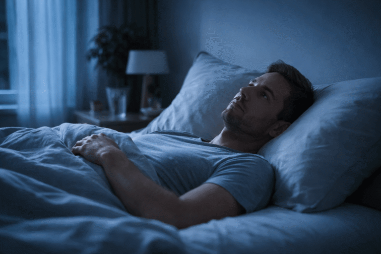 Insomnia causing difficulty falling asleep during the night