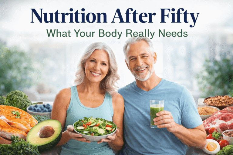 Nutrition after fifty for strength, energy and healthy aging