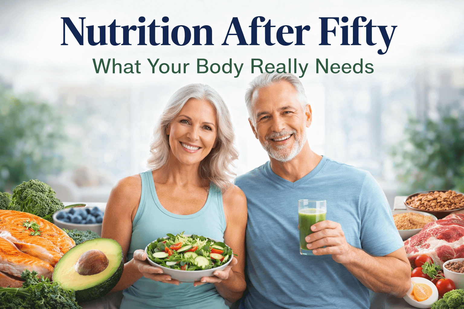 Nutrition after fifty for strength, energy and healthy aging